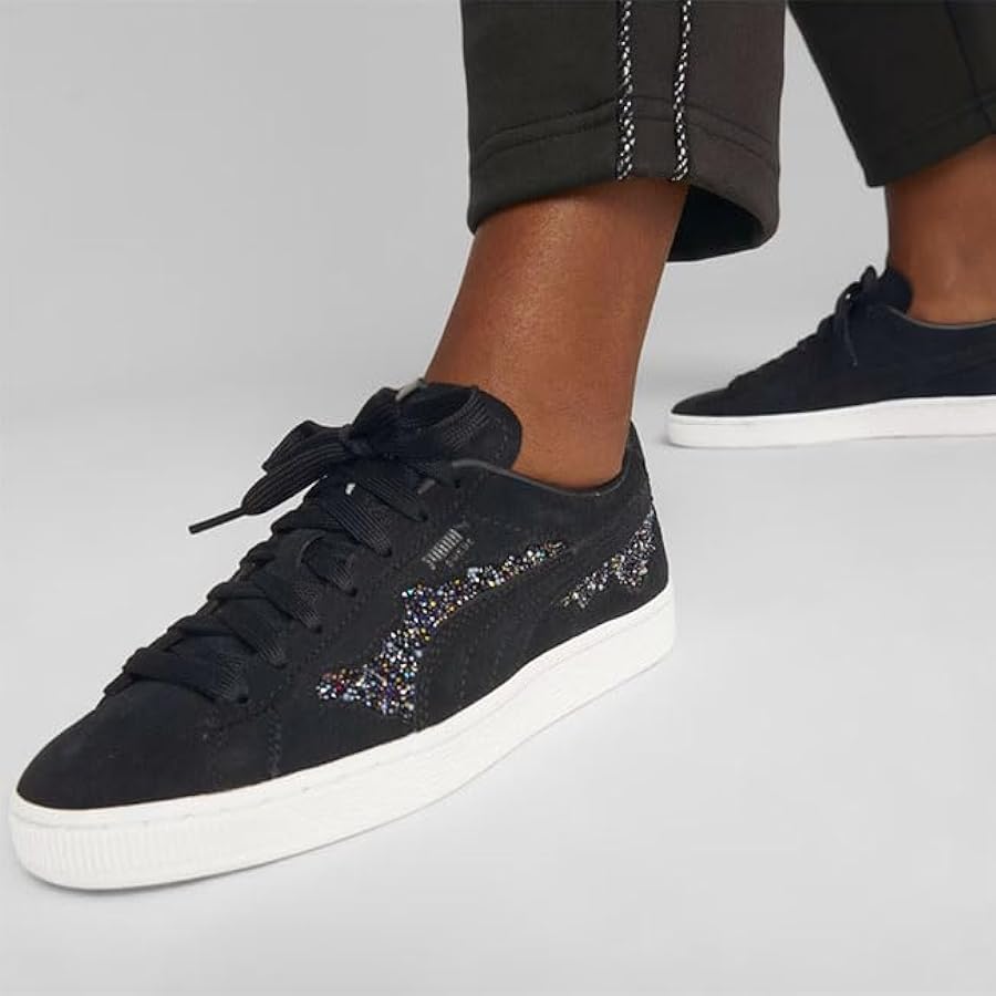 正規品 PUMA × SWAROVSKI プーマスウェードクラシック PUMA SWAROVSKI CRYSTALS SUEDE BLACK（プーマ スワロフスキー